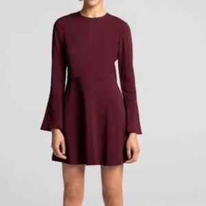 A.L.C. Trixie Bell Sleeve Mini Dress Sangria